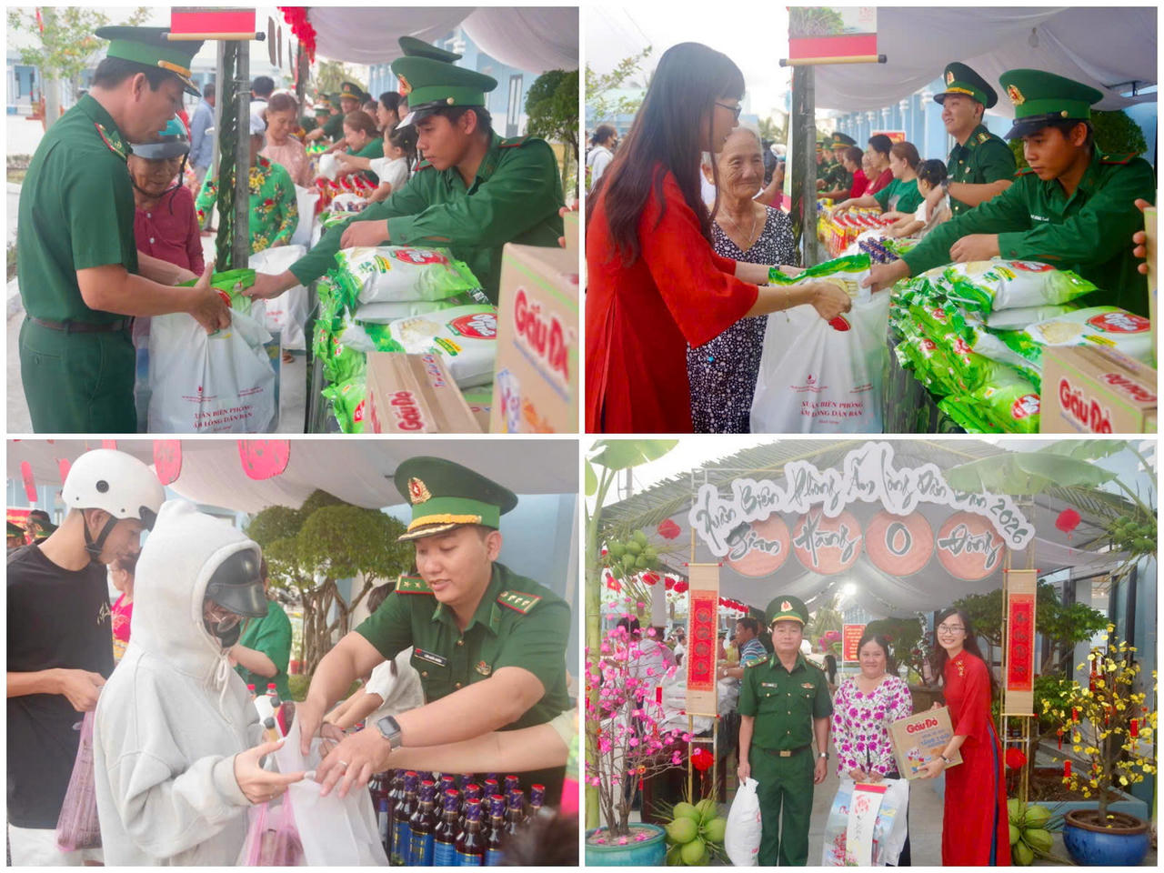 Gian hàng “0 đồng” thu hút đông đảo bà con nhân dân tham gia, lựa chọn các nhu yếu phẩm phục vụ sinh hoạt dịp Tết.