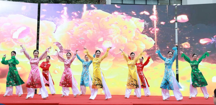 Hà Nội: Rộn ràng Hội chợ Xuân và Ngày hội văn hóa - thể thao phường Vĩnh Tuy