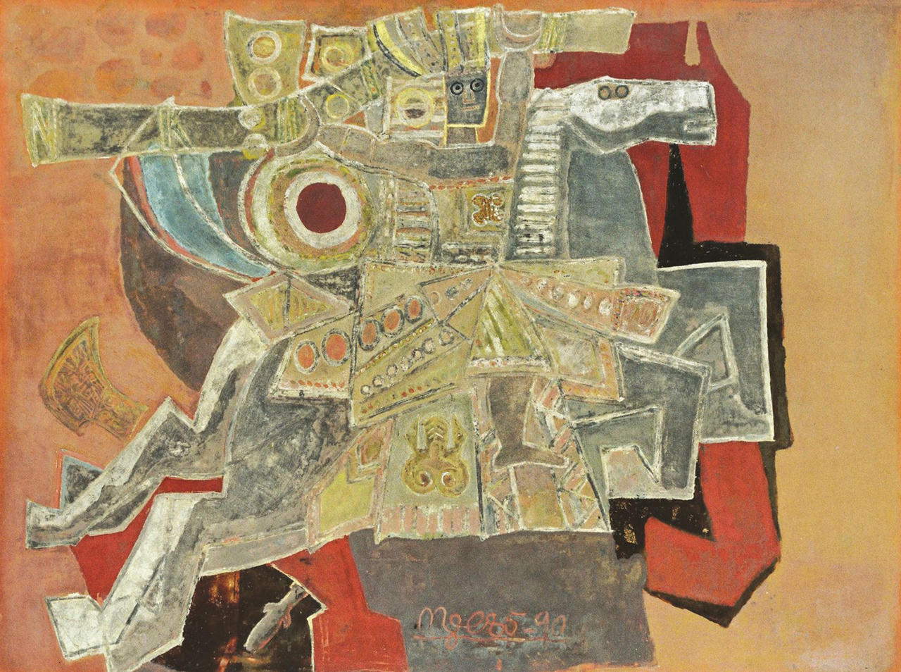 Xuân Bính Ngọ 2026 gợi nhắc huyền thoại Thánh Gióng cùng “Khát vọng Phù Đổng” đưa đất nước hùng cường, thịnh vượng. Ảnh: Tranh Gióng (Bảo vật quốc gia) của họa sĩ Nguyễn Tư Nghiêm - Bức tranh mang đậm hồn cốt dân tộc, mạch nguồn cho đất nước vươn mình. 