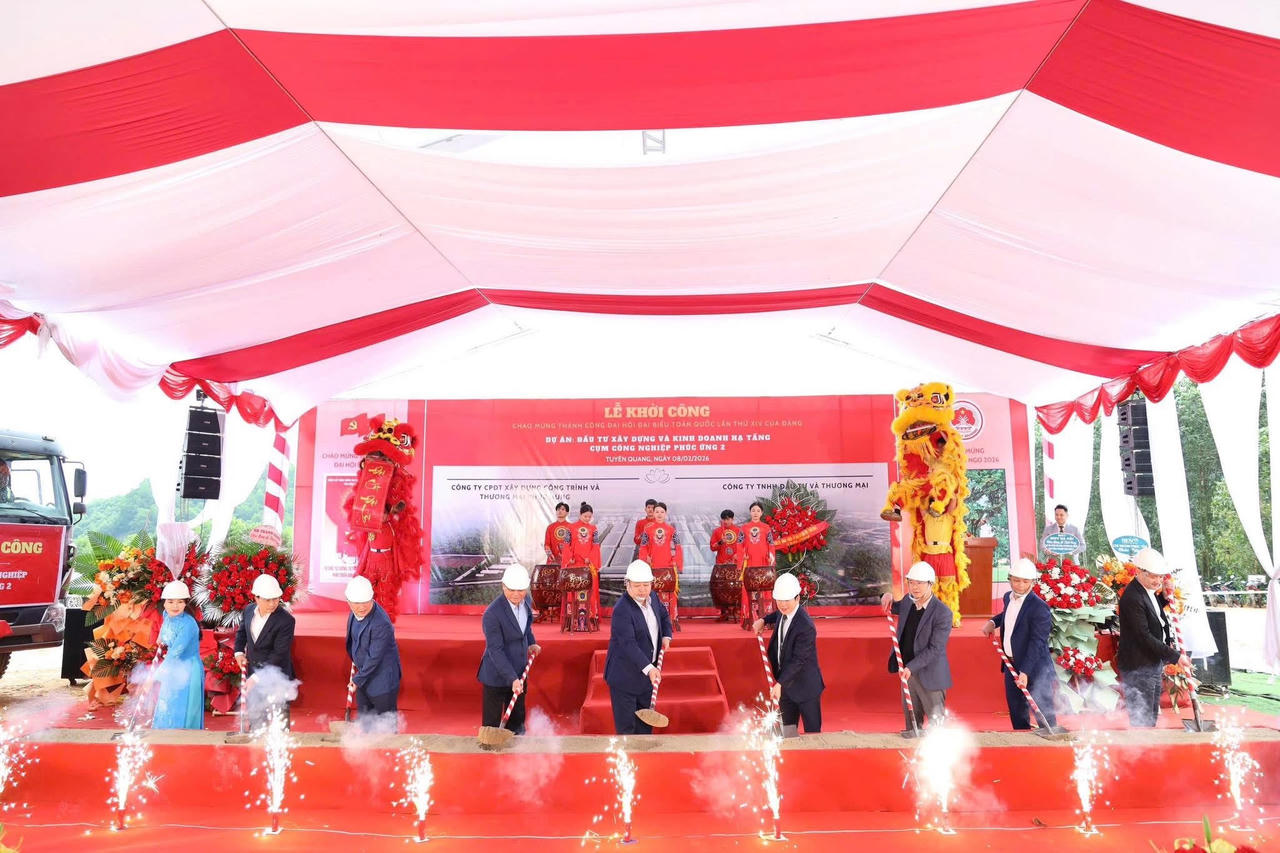 Tuyên Quang khởi công dự án hạ tầng Cụm công nghiệp Phúc Ứng 2 
