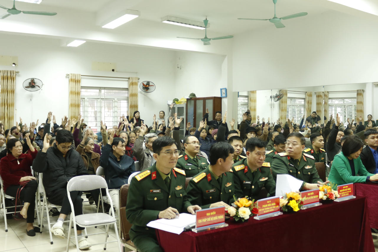 Cử tri nơi cư trú tín nhiệm Đại tá Phạm Đức Hoài ứng cử đại biểu Quốc hội