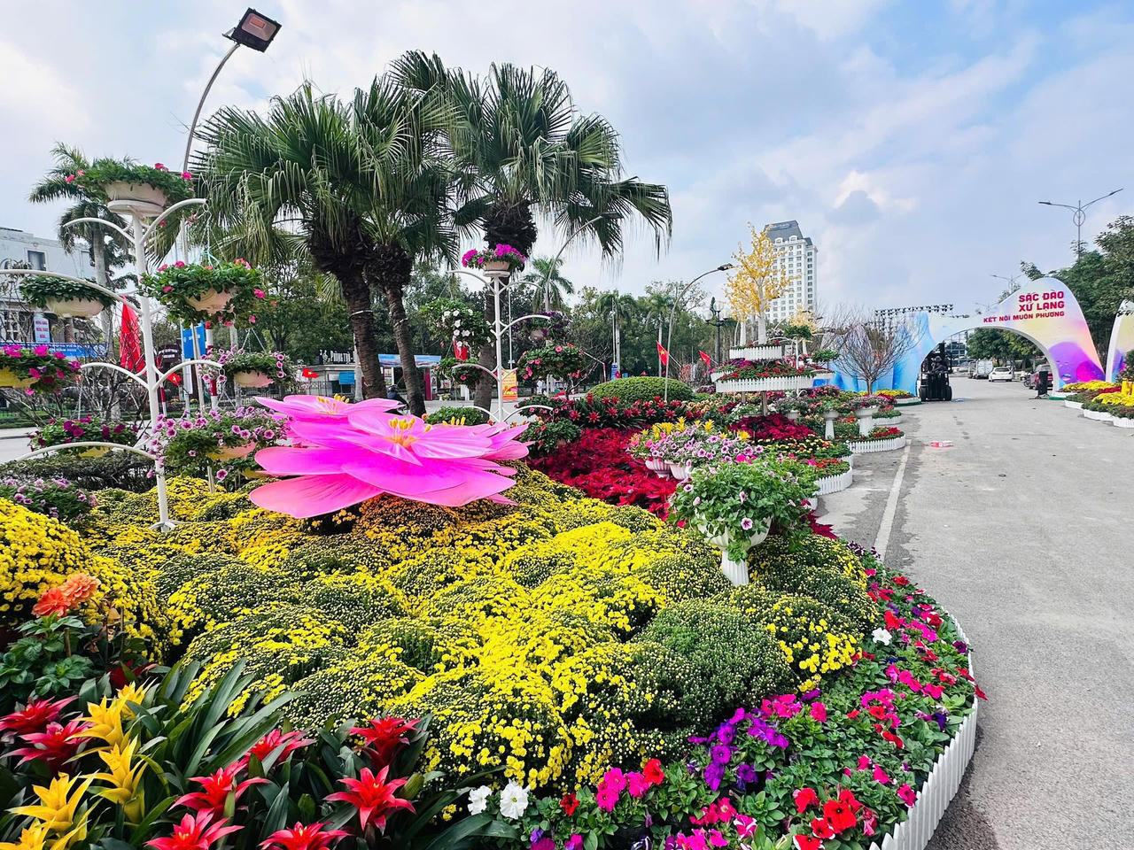 Không gian Đường hoa xứ Lạng.