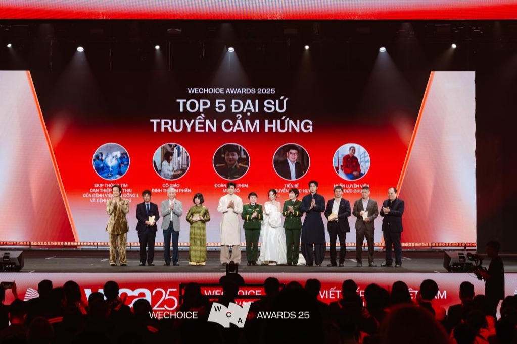Các nhân vật truyền cảm hứng được vinh danh tại WeChoice Awards 2025