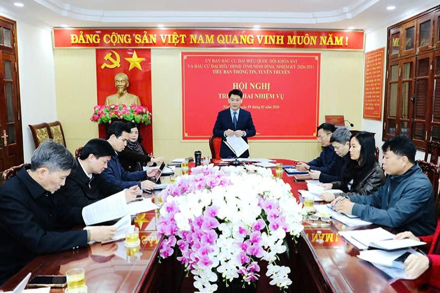 Ban Tuyên giáo và Dân vận tỉnh Ninh Bình tổ chức hội nghị tuyên truyền bầu cử ĐBQH khóa XVI và HĐND nhiệm kỳ 2026 -2031