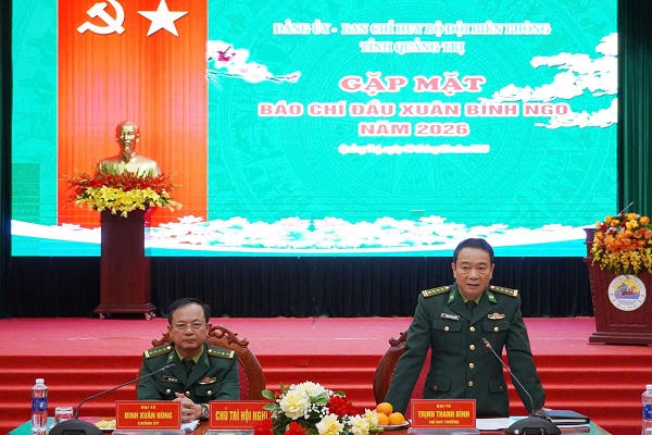 Bộ đội Biên phòng Quảng Trị gặp mặt báo chí dịp Tết Nguyên đán Bính Ngọ 2026