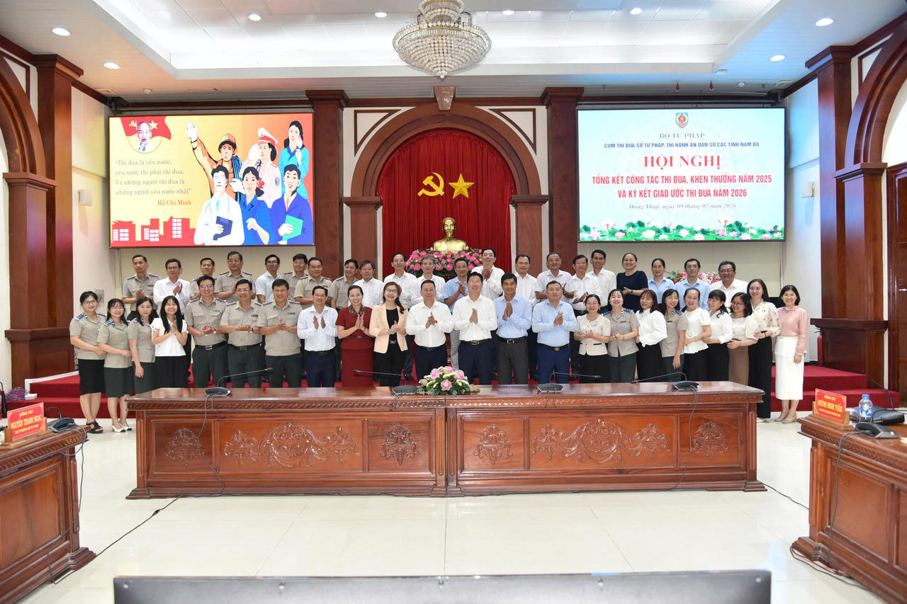 Cà Mau nhận nhiệm vụ Cụm trưởng  Cụm thi đua Sở Tư pháp, Thi hành án dân sự các tỉnh Nam bộ 2026