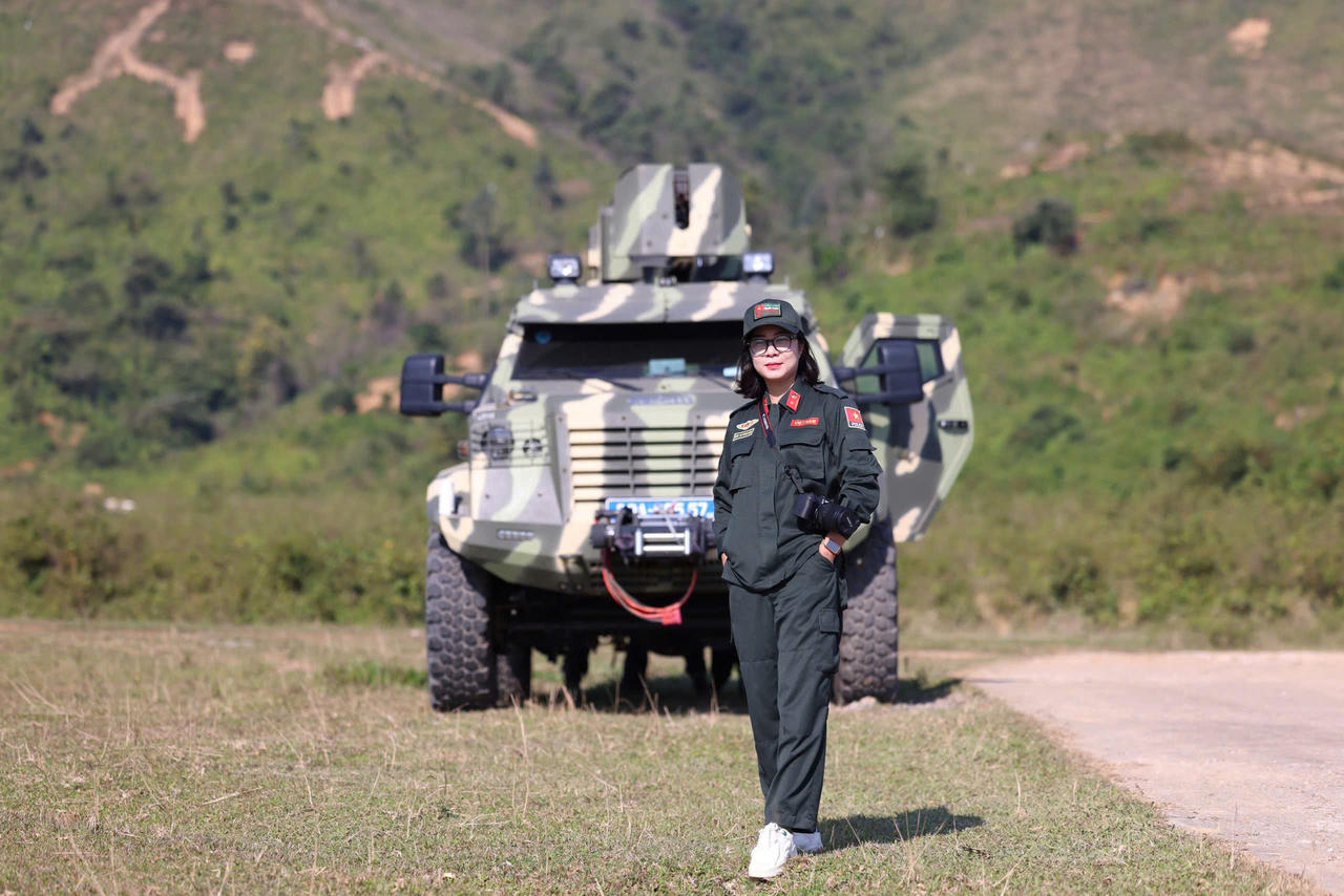 Thiếu tá Đặng Thị Trung Kiên cho biết&nbsp;đây là dấu mốc mang đến niềm vui và niềm tự hào cho toàn lực lượng GGHB của Bộ Công an.