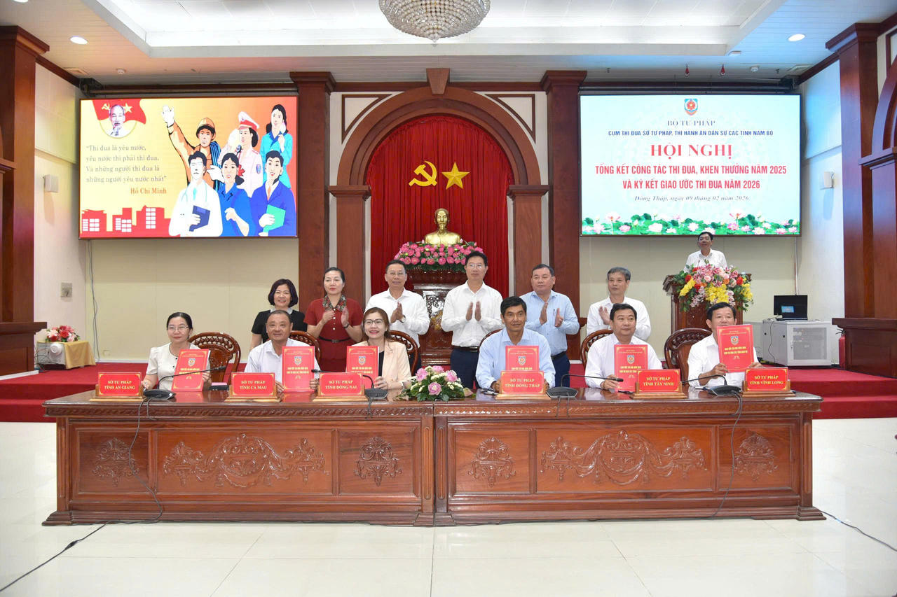Cà Mau nhận nhiệm vụ Cụm trưởng  Cụm thi đua Sở Tư pháp, Thi hành án dân sự các tỉnh Nam bộ 2026