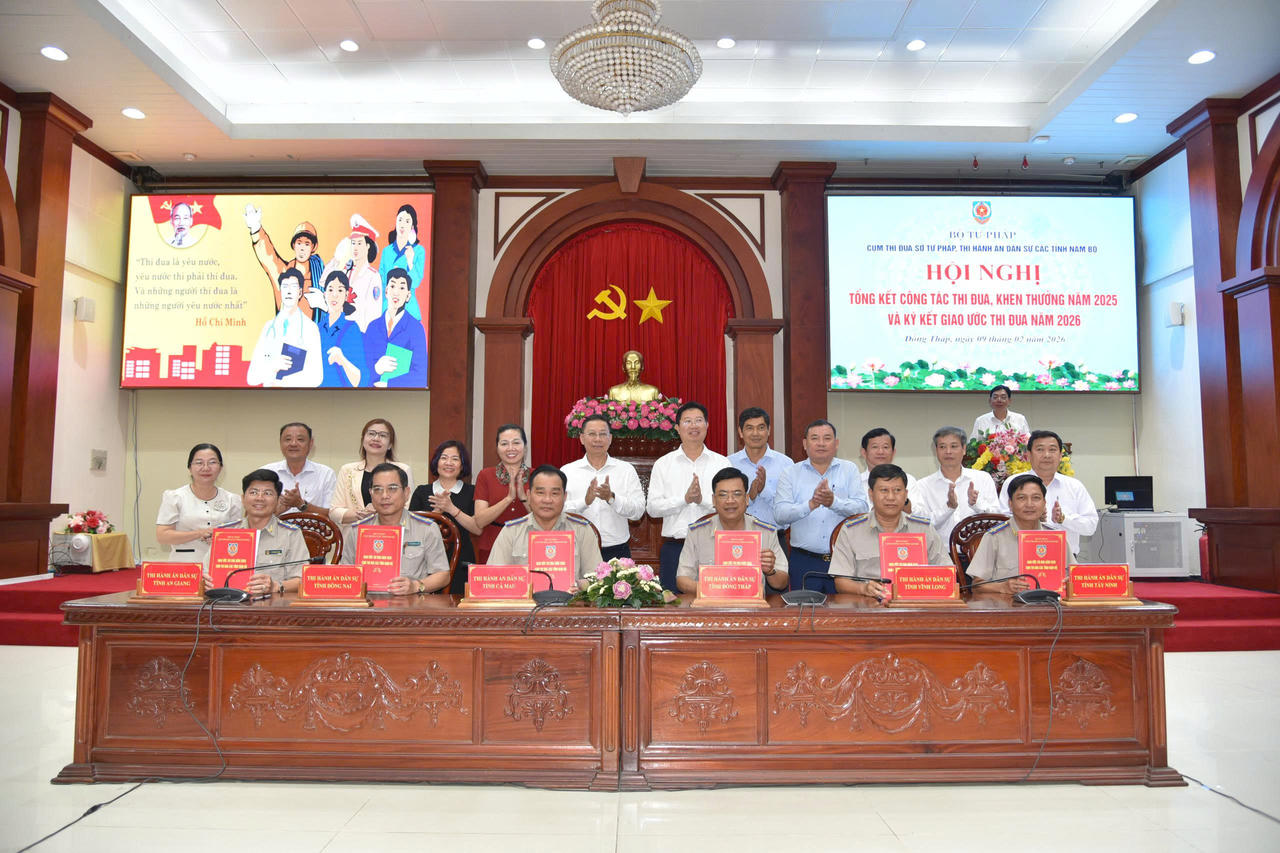 Cà Mau nhận nhiệm vụ Cụm trưởng  Cụm thi đua Sở Tư pháp, Thi hành án dân sự các tỉnh Nam bộ 2026