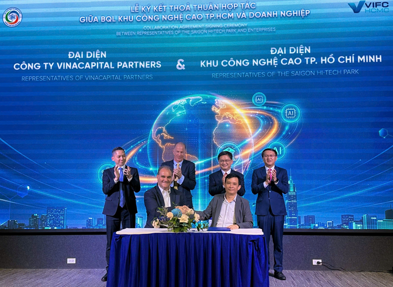 Tập đoàn VinaCapital ký kết Thỏa thuận hợp tác với Ban Quản lý Khu Công nghệ cao TP HCM.