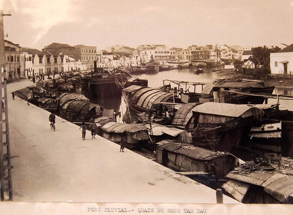 Phố sông Tam Bạc xưa. (Ảnh sưu tầm)