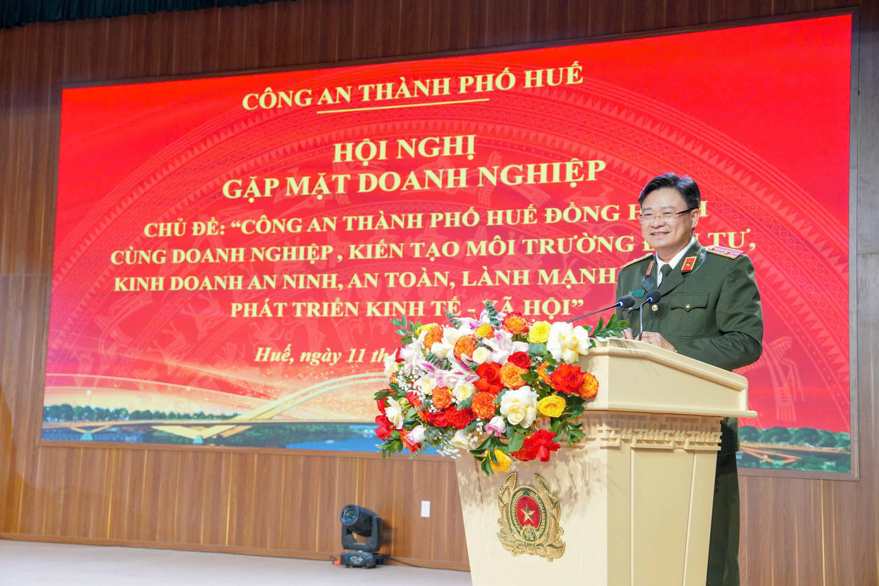 Công an TP Huế đồng hành cùng doanh nghiệp vì mục tiêu phát triển bền vững