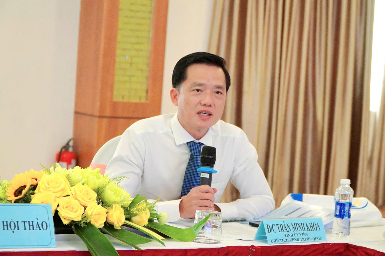 Chủ tịch UBND đặc khu Phú Quốc Trần Minh Khoa.