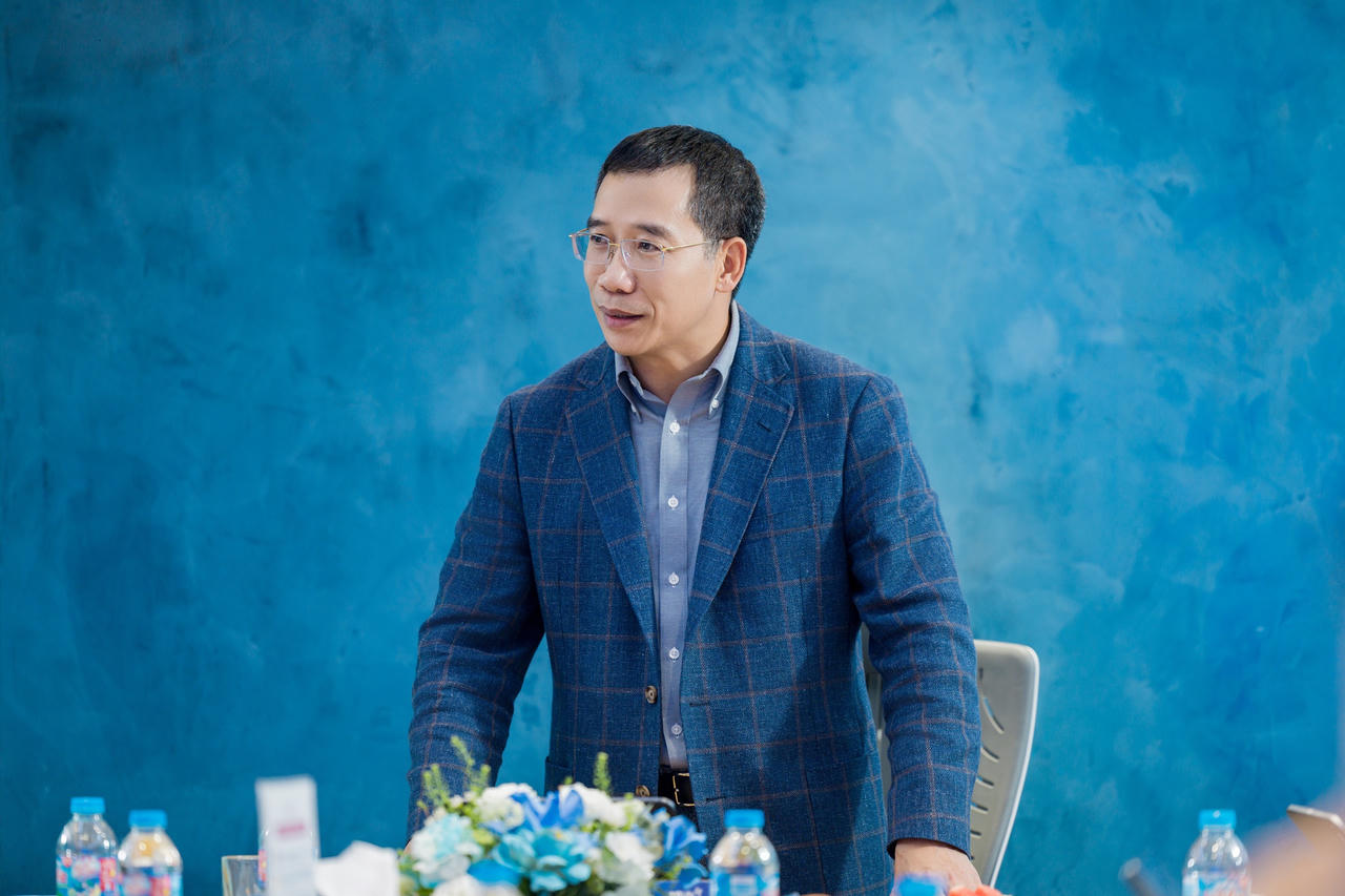 Thiếu tướng Lưu Trung Thái - Chủ tịch Hội đồng Quản trị MB phát biểu tại Lễ công bố, trao quyết định bổ nhiệm nhân sự cấp cao.