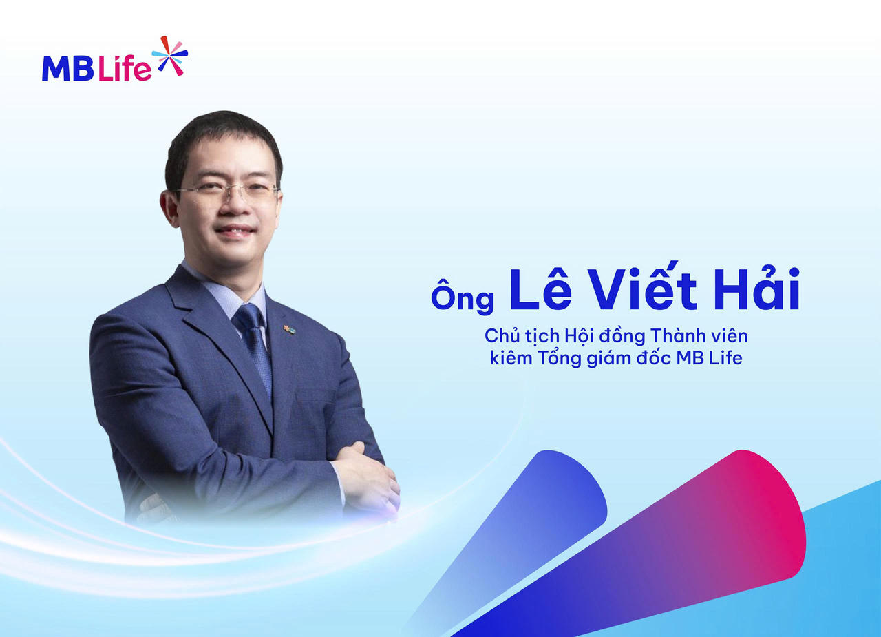 Chân dung ông Lê Viết Hải – &nbsp;Thành viên Hội đồng Quản trị MB, Chủ tịch Hội đồng Thành viên kiêm Tổng Giám đốc MB Life.