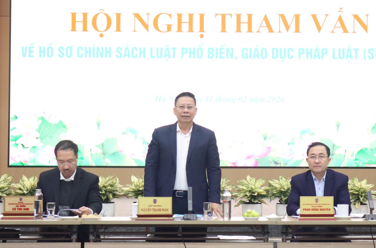 Thứ trưởng Nguyễn Thanh Ngọc phát biểu tại Hội nghị tham vấn.