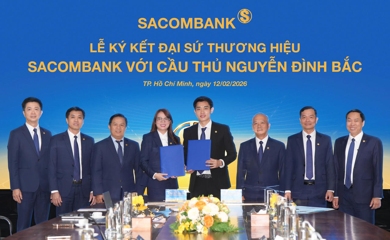 Cầu thủ Nguyễn Đình Bắc chính thức trở thành đại sứ thương hiệu Sacombank