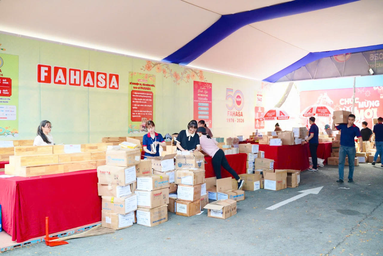 &nbsp;Khu vực Đường sách Tết Bính Ngọ 2026 tại phường Bình Dương.