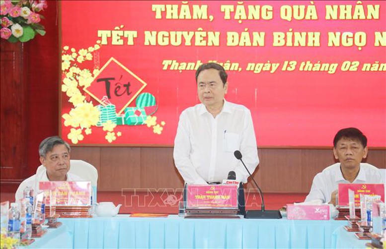 Chủ tịch Quốc hội Trần Thanh Mẫn chúc Tết tại TP. Cần Thơ- Ảnh 2.