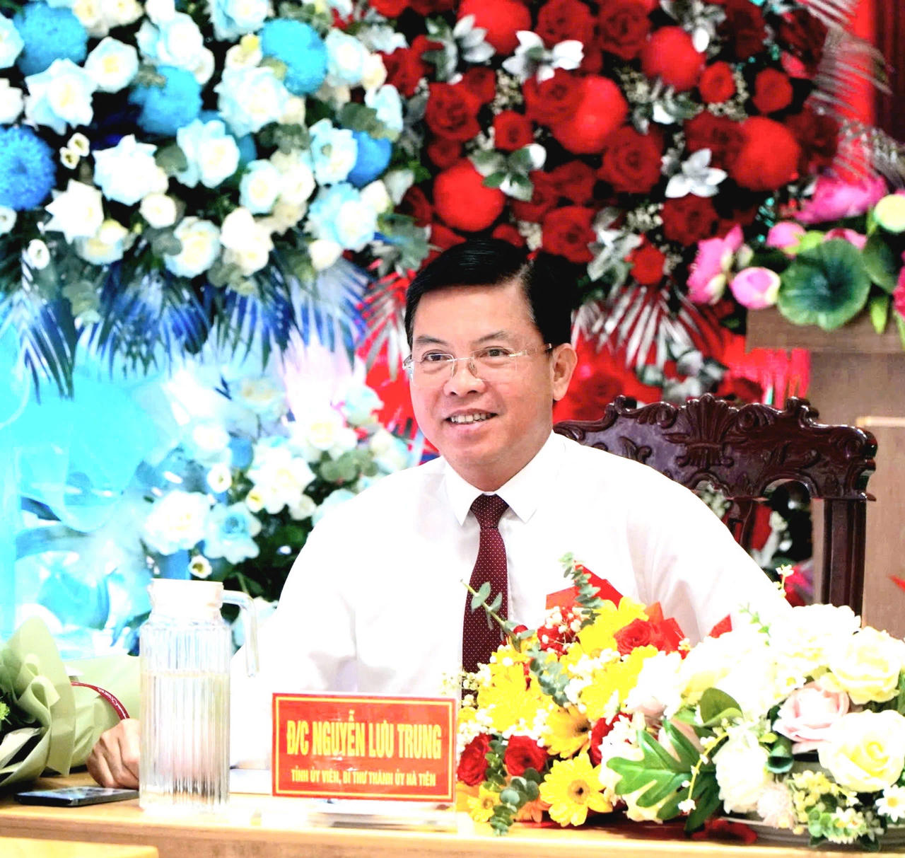 Ông Nguyễn Lưu Trung, Bí thư Đảng ủy Phường Hà Tiên.