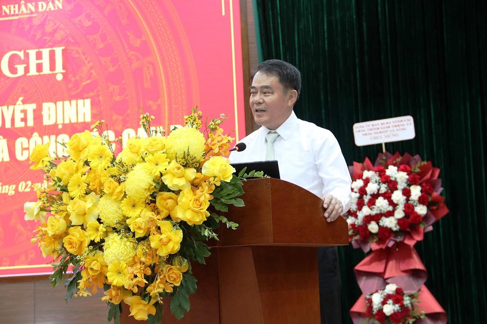 Ông Nguyễn Đăng Huy, Phó Bí thư Đảng ủy UBND TP Đà Nẵng phát biểu tại hội nghị.