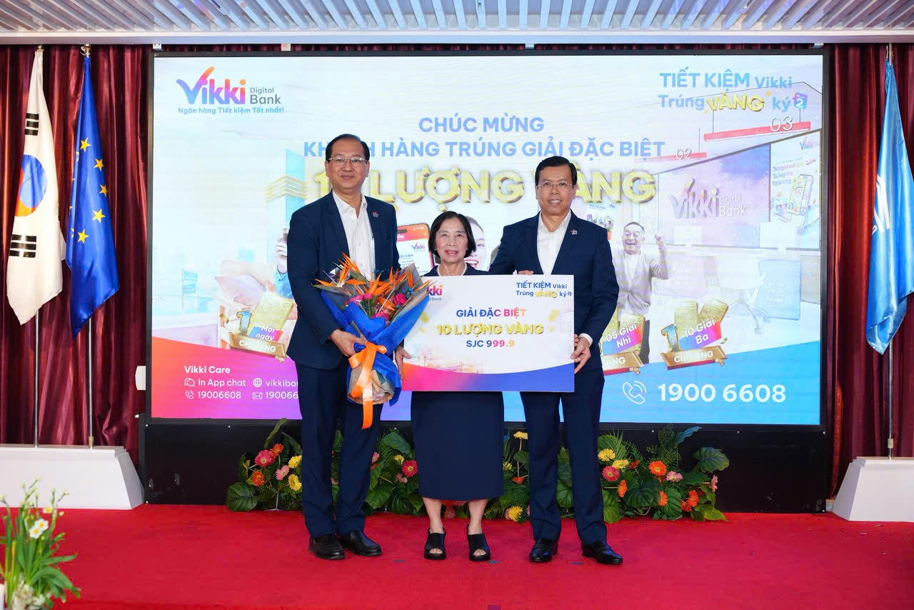 Vikki Bank trao giải 1 ký vàng và 10 giải thưởng giá trị, khởi động mùa mới “Tiết kiệm Vikki – Trúng Ngựa Vàng Ký”