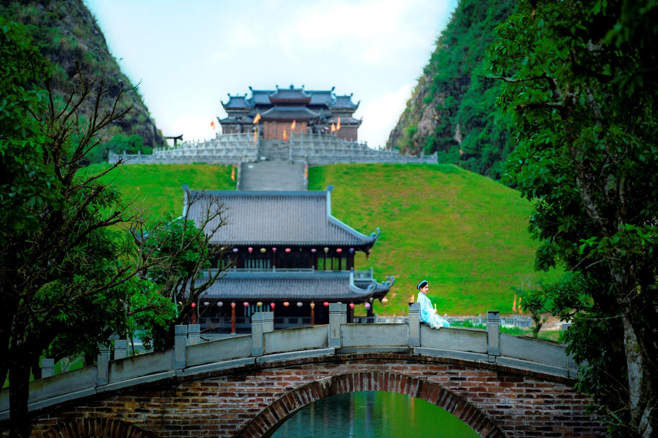 Phim trường cổ trang và không gian sáng tạo giữa lòng di sản&nbsp;(ảnh N.T).