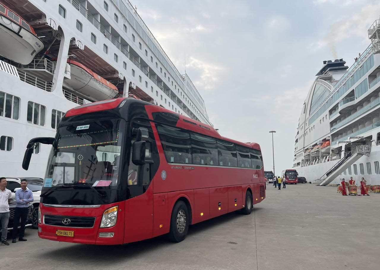 Hàng ngàn du khách tàu biển quốc tế đến Quảng Ninh “xông đất” ngày 1 Tết