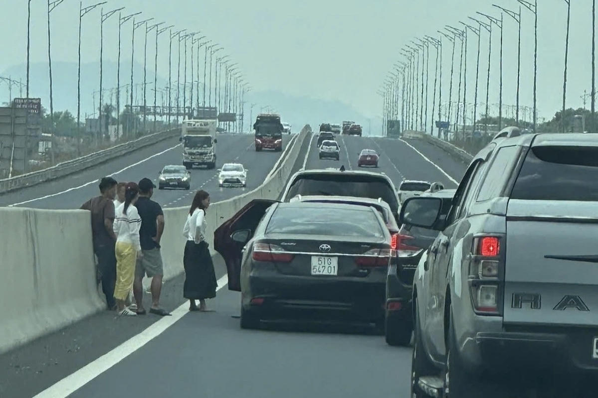 Hiện trường của 1 trong 2 vụ tai nạn.