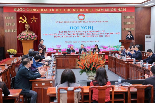 Tập huấn kỹ năng vận động bầu cử cho người ứng cử đại biểu Quốc hội, đại biểu HĐND các cấp 