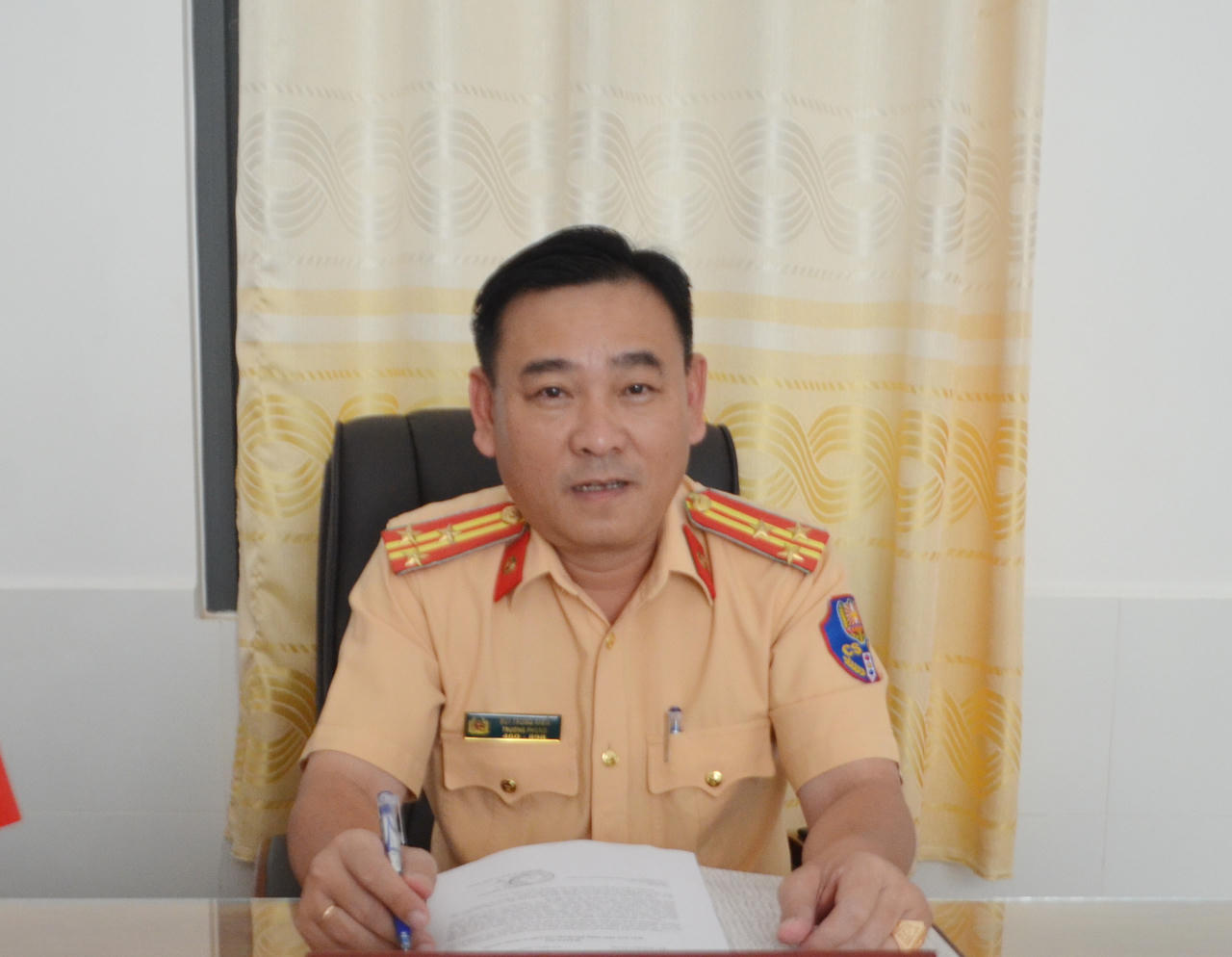 Thượng tá Bùi Trung Kiên – Trưởng phòng CSGT Công an tỉnh Cà Mau.