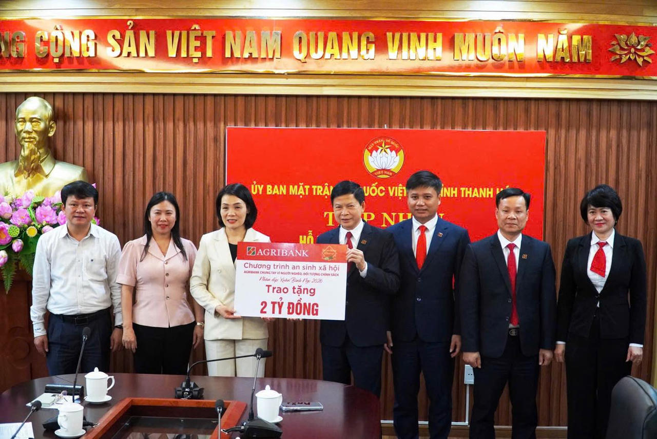 Agribank lan tỏa trách nhiệm xã hội trong hành trình 'Trao yêu thương - Tết trọn vẹn' Xuân Bính Ngọ 2026