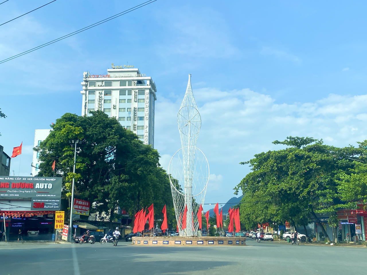 Một góc khu vực trung tâm tỉnh Tuyên Quang. (Ảnh: Lê Hanh)