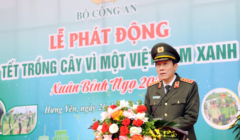 Bộ trưởng Lương Tam Quang phát biểu tại buổi lễ.