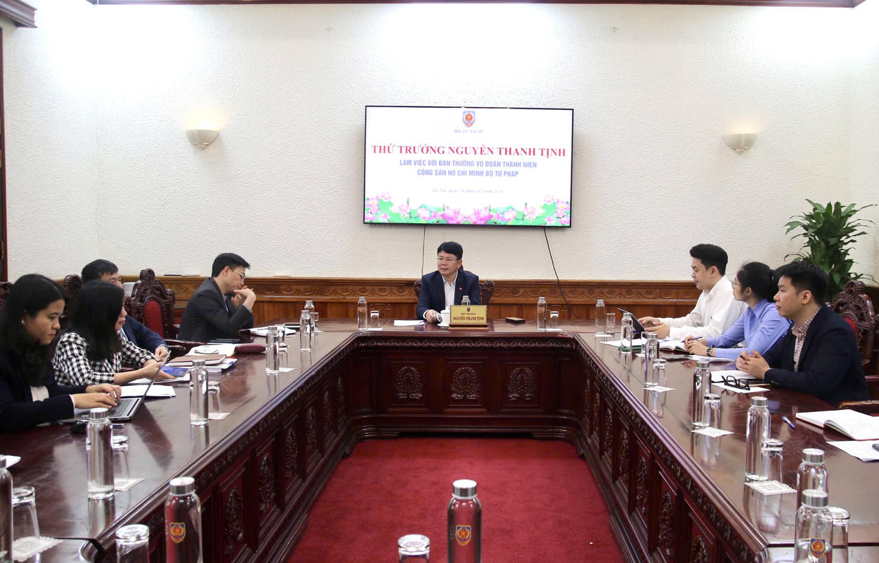 Tăng cường vai trò thanh niên trong thực hiện nhiệm vụ của Bộ Tư pháp