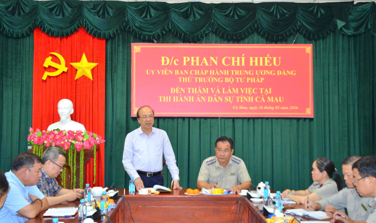 Thứ trưởng Phan Chí Hiếu đánh giá cao công tác THADS tỉnh Cà Mau