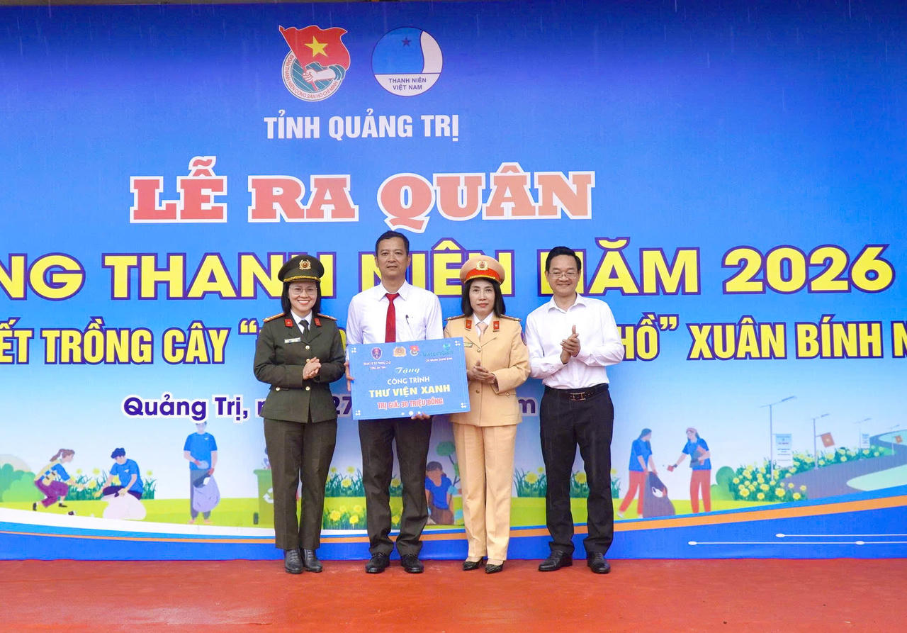 Tuổi trẻ Quảng Trị ra quân Tháng Thanh niên 2026, trao tặng công trình an sinh hơn 320 triệu đồng