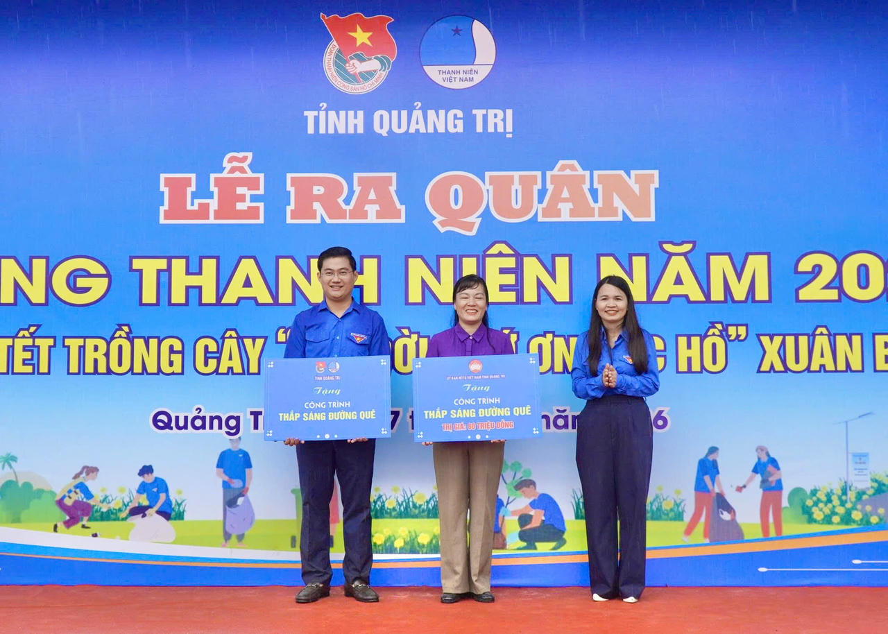 Tuổi trẻ Quảng Trị ra quân Tháng Thanh niên 2026, trao tặng công trình an sinh hơn 320 triệu đồng