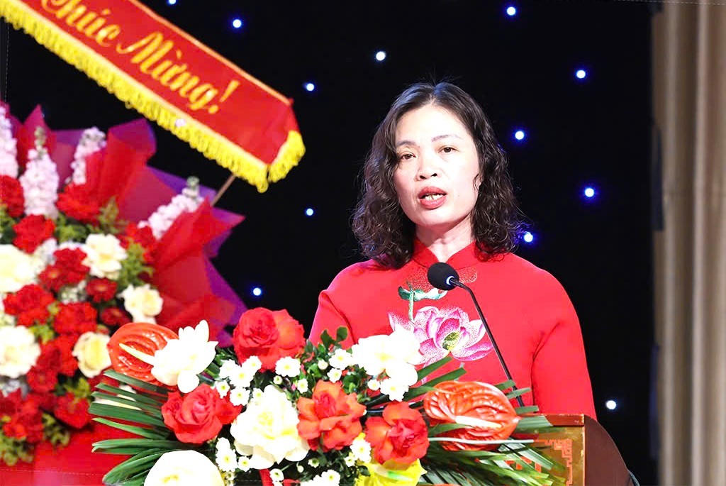 Giám đốc Sở Y tế tỉnh Ninh Bình Phạm Thị Phương Hạnh phát biểu.