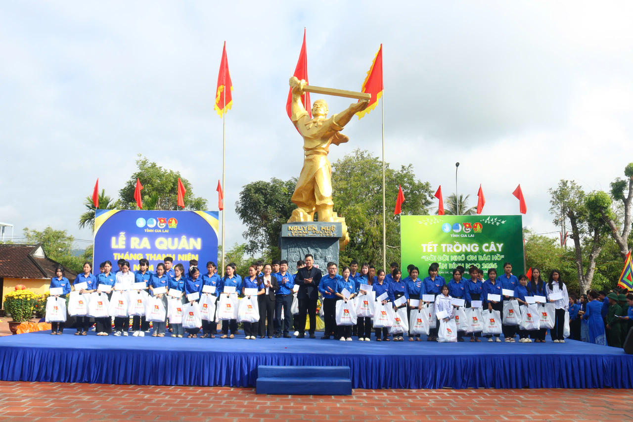Gia Lai: Phát động Tết trồng cây “Đời đời nhớ ơn Bác Hồ” và ra quân Tháng Thanh niên 2026