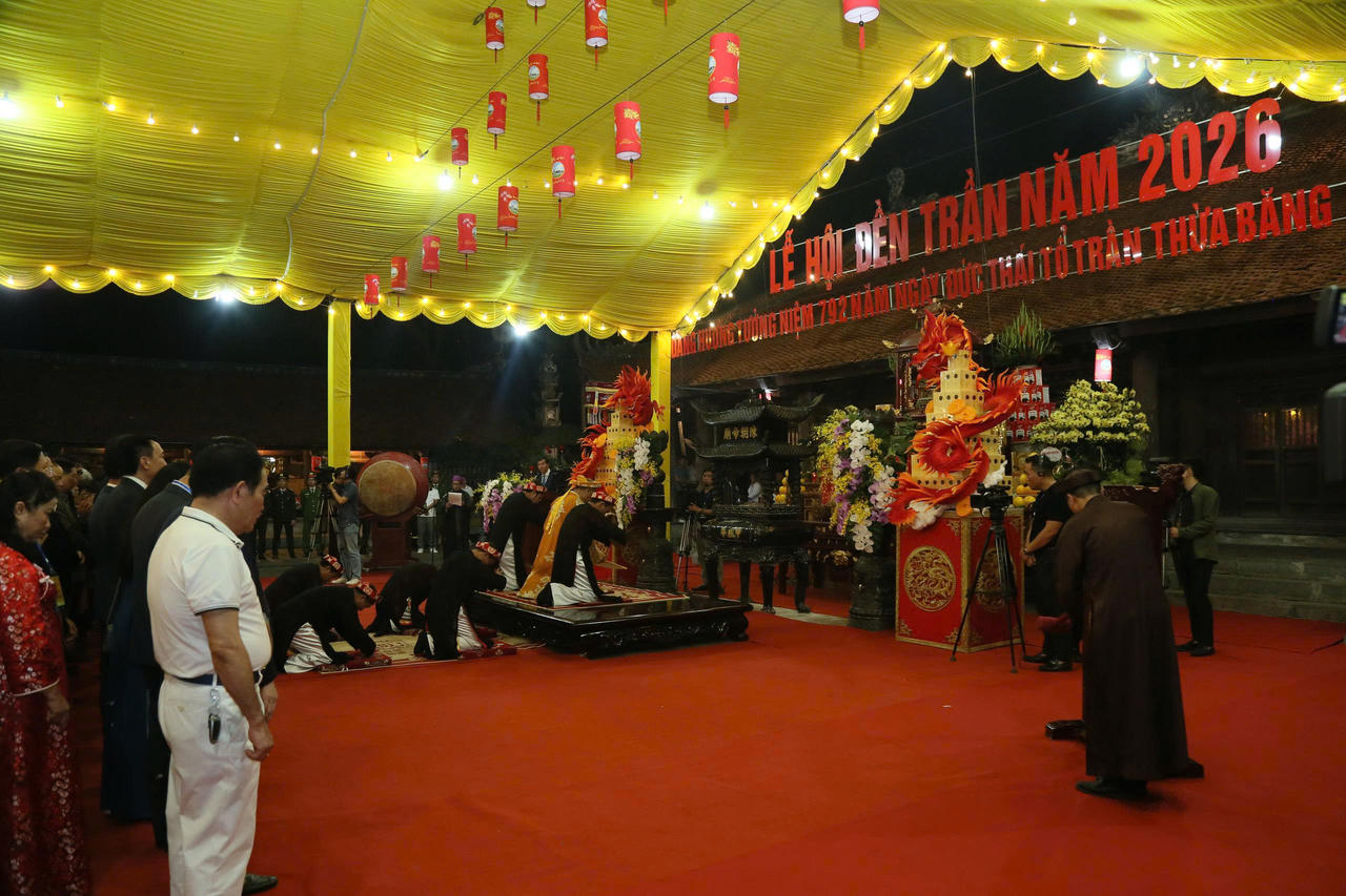 Khai mạc Lễ hội đền Trần năm 2026: Lan tỏa “hào khí Đông A”, khơi dậy khát vọng phát triển