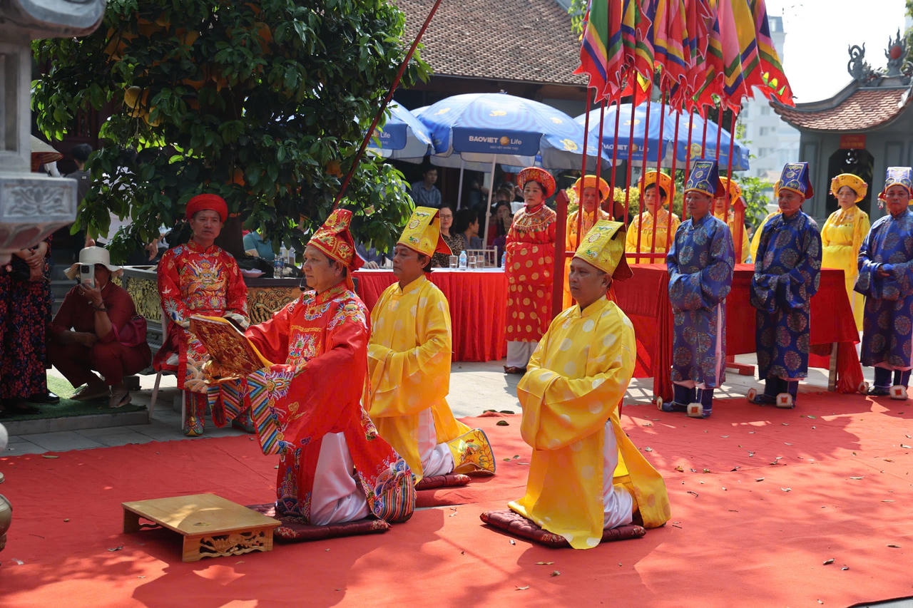 Trang nghiêm Lễ tế tưởng nhớ Đức thánh Trần Hưng Đạo tại Đền Thượng (Lào Cai)