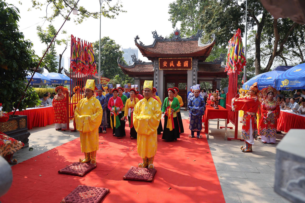 Trang nghiêm Lễ tế tưởng nhớ Đức thánh Trần Hưng Đạo tại Đền Thượng (Lào Cai)