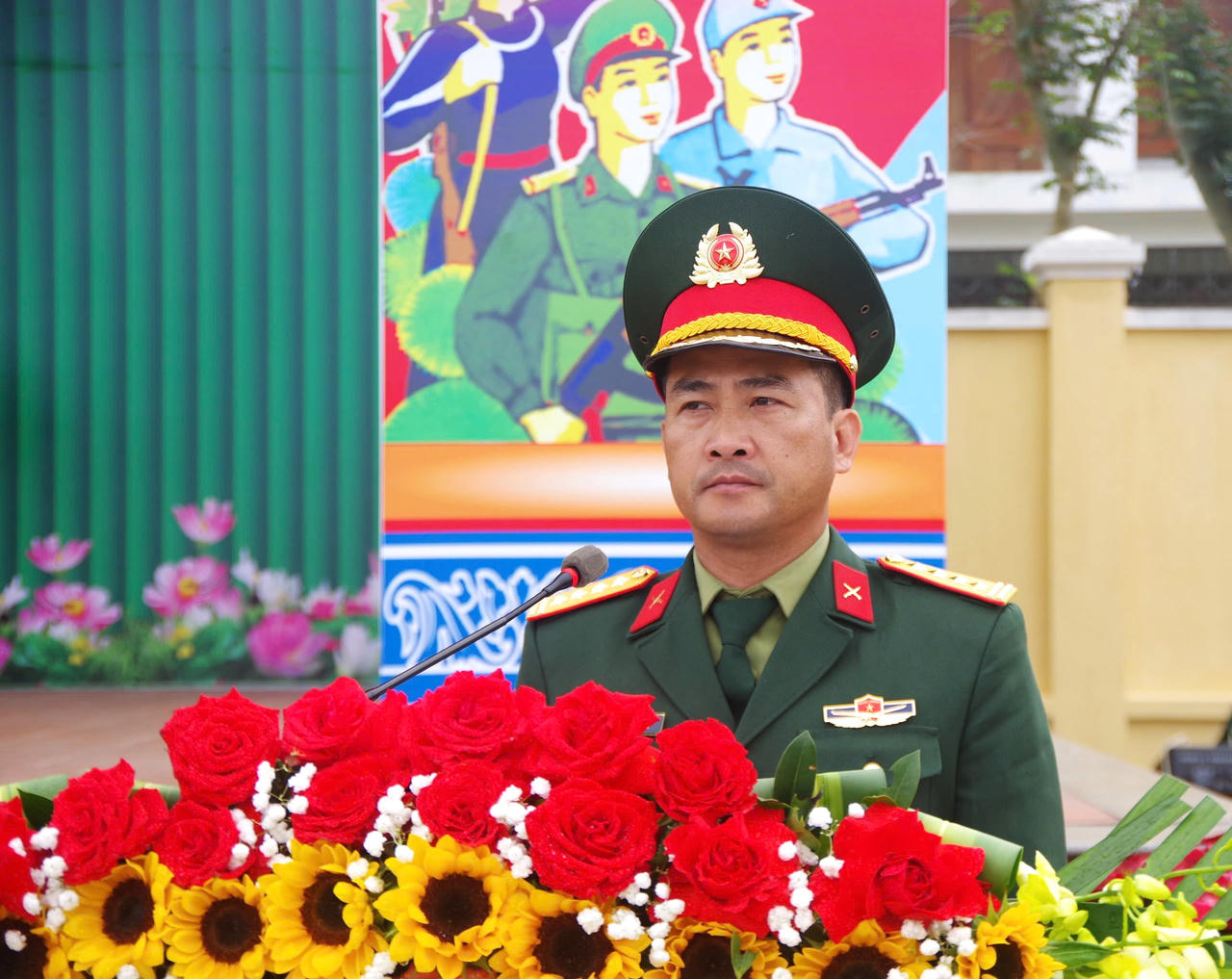 Đại tá Đoàn Sinh Hoà, Chỉ huy trưởng Bộ CHQS tỉnh Quảng Trị quán triệt mệnh lệnh huấn luyện chiến đấu và phổ biến nhiệm vụ huấn luyện năm 2026.