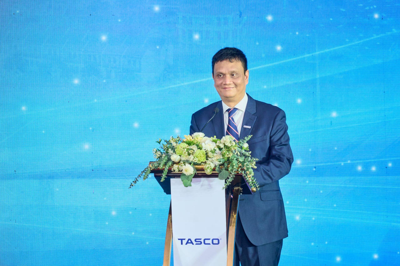 Ông Hồ Việt Hà - Phó Chủ tịch HĐQT Công ty Cổ phần Tasco phát biểu tại sự kiện.