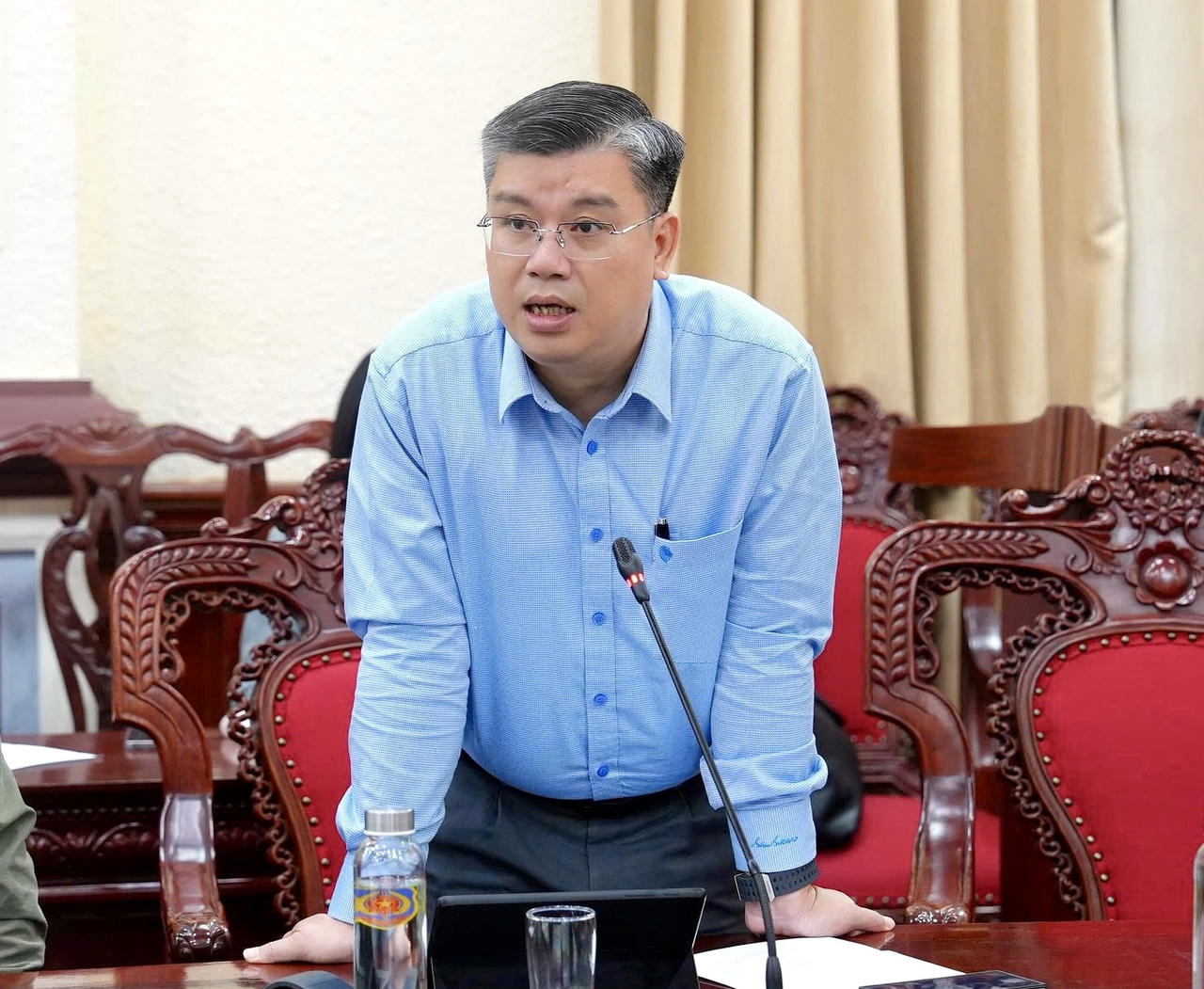 Đại diện Bộ Y tế phát biểu tại buổi thẩm định.