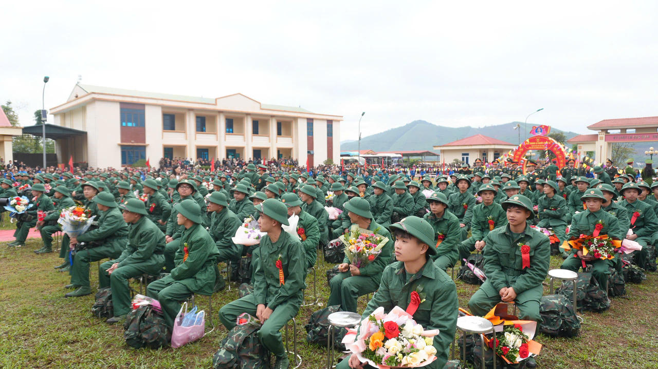 Bắc Ninh: Trang trọng lễ giao, nhận quân tại điểm số 01 xã Sơn Động