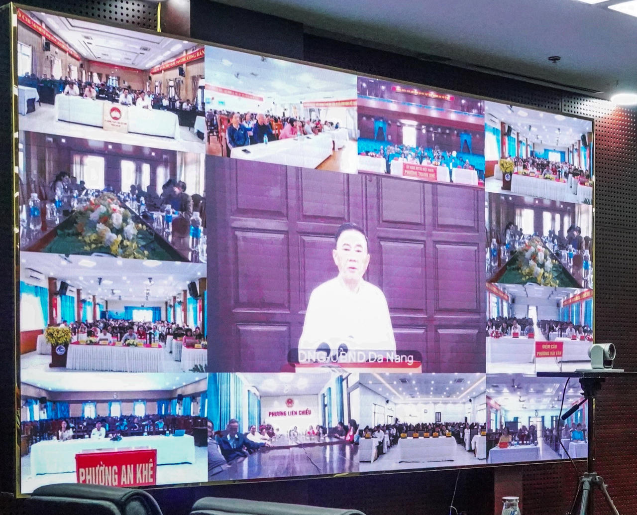 Tiếp xúc trực tuyến với các phường trên địa bàn TP Đà Nẵng. 