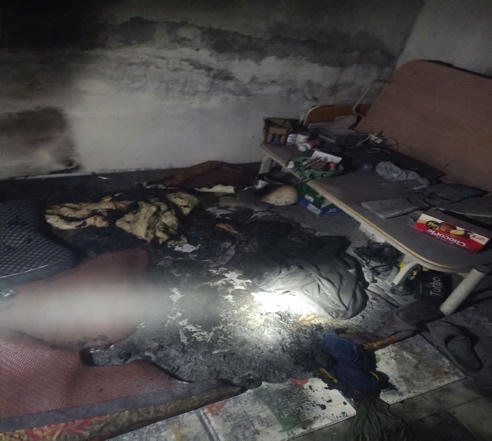 Hiện trường vụ cháy. Ảnh: CA.