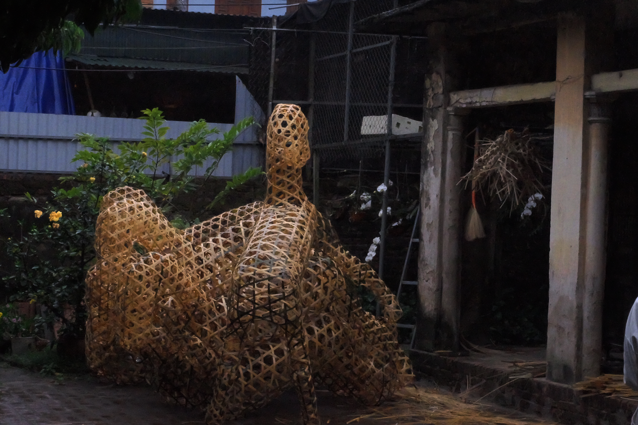 Vẻ uy nghi của ngựa mã được định hình từ kỹ thuật "đan xương" điêu luyện (Ảnh: Khánh Xuân)